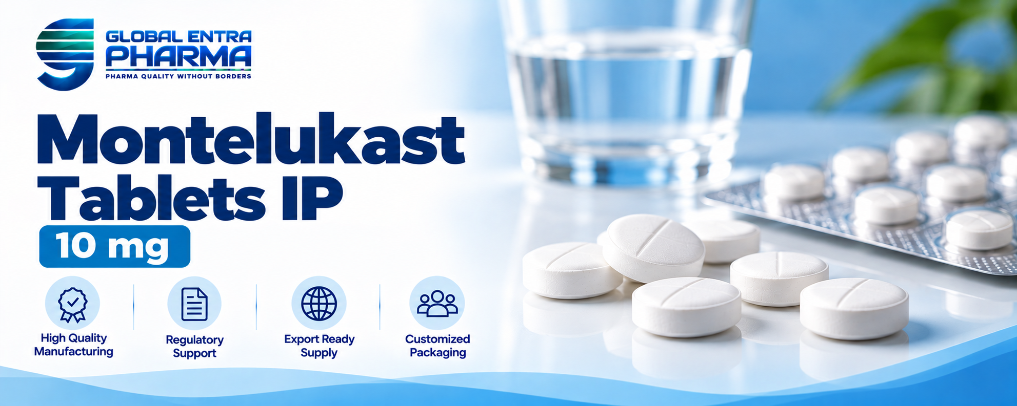Montelukast Tablets IP 10 mg Manufacturer in India